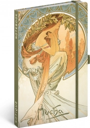Notique caiet ALFONS MUCHA – Poezie, dictat 13 × 21 cm