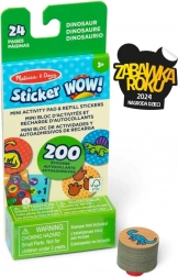 Sticker Wow reîncărcare + mini cărticică – dinozauri