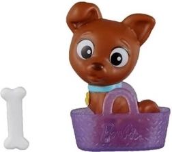 Cățeluș Barbie în coșuleț