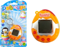 tamagotchi în ou – animăluț electronic, portocaliu