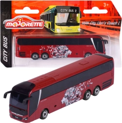 Autobuz urban MAN Lion's City C roșu – model Majorette