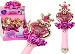 Baghetă de prințesă Lumini colorate Sunete Roz