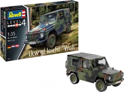 Model din plastic al vehiculului off-road militar Revell Lkw gl leicht Wolf 1:35