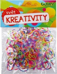 Elastice magice împletite cu dungi, mix de culori