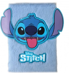Caiet cu copertă de pluș Lilo și Stitch A5