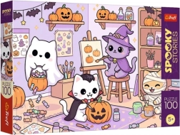 Puzzle cu 100 de piese SpookyStories – Mała pracownia magii - 1 bucată