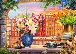 Puzzle Vizita la Amsterdam 1000 Piese