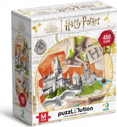 Puzzle Harry Potter: Școala de vrăjitorie și magie din Hogwarts 450 piese