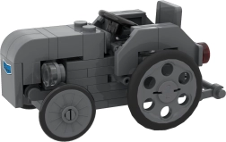 Set de construcție BRIXIES Plus MASSEY FERGUSON TEA 20 Mini – tractor istoric (69 piese)