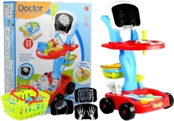 Cărucior medical cu accesorii, 22 piese