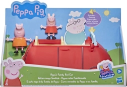 Mașina de familie Peppa Pig cu figurinele Peppa și Mămica Purceluș