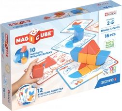Geomag Magicube Blocks & Cards – set magnetic cu 16 piese