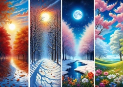 Puzzle Porțile anotimpurilor 1000 piese