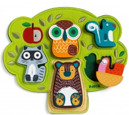 Puzzle cu inserții Oski de Djeco