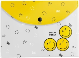 Plic din plastic cu capsă A4 – motiv SMILEY WORLD