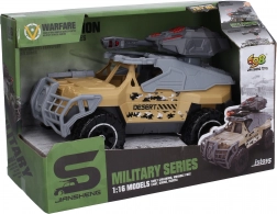 Mașină militară cu tun și efecte luminoase și sonore