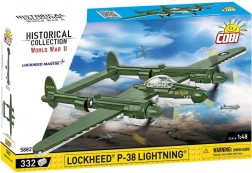 Set de construcție avion LOCKHEED P-38 Lightning – 332 piese