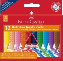 Creioane cerate Faber-Castell Colour Grip Jumbo 12 buc