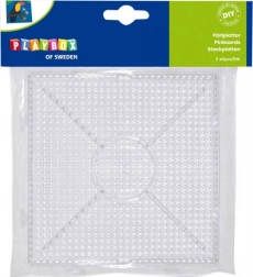 PLAYBOX plăci suport conectabile pentru mărgele termoadezive – pătrat, 2 buc.