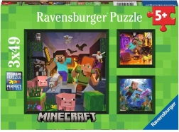 Puzzle Ravensburger Minecraft Biome 3x49 piese