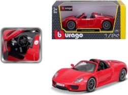 Bburago Porsche 918 Spyder model roșu 1:24