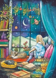 puzzle Magnolia la lăsarea serii 1000 piese