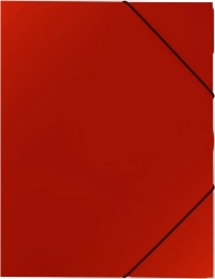 Mapă din plastic cu elastic A4, roșie