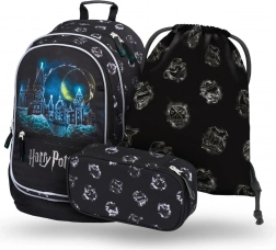 Set școlar BAAGL Harry Potter Hogwarts – rucsac, penar și săculeț