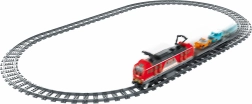iM.Master set de construcție tren roșu cu mașini 53,6 × 12 × 6 cm