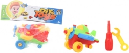 Avion de plastic cu șuruburi pentru copii