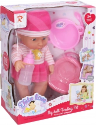 bebeluș face pipi 30 cm cu sunete și accesorii