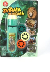 Lanternă și proiector cu animale pentru copii