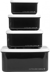 Set de patru cutii pentru gustări A Little Lovely Company – Spațiu