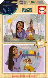 EDUCA puzzle din lemn Dorințe 2×50 piese