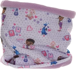 Guler tip tub doctoreasă cu căptușeală din fleece, mov