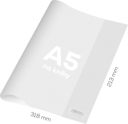 husa pentru carte A5 din PVC, transparentă, groasă