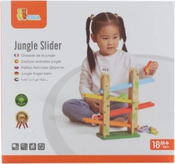 Pistă de coborâre din lemn pentru animale Jungle Slider