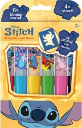 Carioci de suflat Lilo & Stitch – set 6 culori cu șabloane