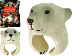 Inel ajustabil pentru copii cu cap de urs polar