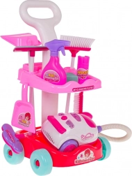 Set de curățenie pentru copii cu aspirator interactiv și cărucior