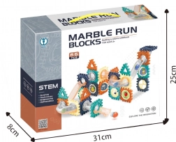 Pistă cu bile – 66 piese