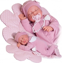 Păpușa realistă bebeluș Luna cu corp moale 42 cm