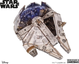 Ugears puzzle mecanic 3D din lemn Star Wars Millennium Falcon