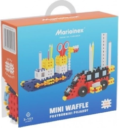 Cuburi de construcție Mini Waffle - Organizatoare de vehicule 140 piese