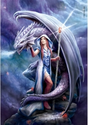 Clementoni Puzzle Vrăjitoarea Dragonului 1000 Piese