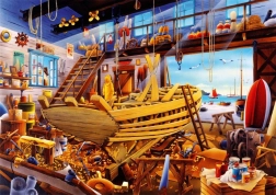 Puzzle Șantier naval 1000 piese Bluebird