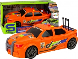 Mașină de curse 1:16 cu sunet și lumină – portocalie