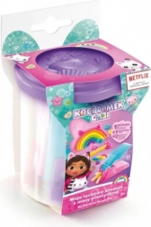 Set cu plastilină GABIN CĂSUȚA PISICII Creațiile mele curcubeu – pahar mov