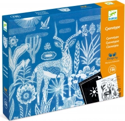 Creare cu hârtii foto - Noapte în savană de la Djeco