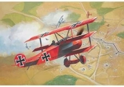 Model din plastic al avionului Fokker Dr.I triplan